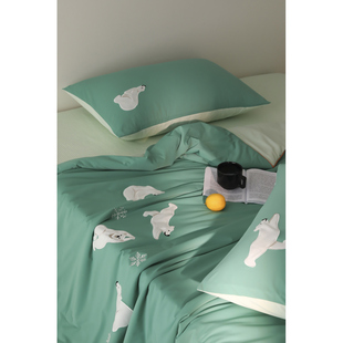 超凉爽冰皮被夏季单人空调被夏被刺绣卡通双人薄被子可机洗凉凉被