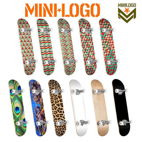 专业双翘滑板minilogo成人