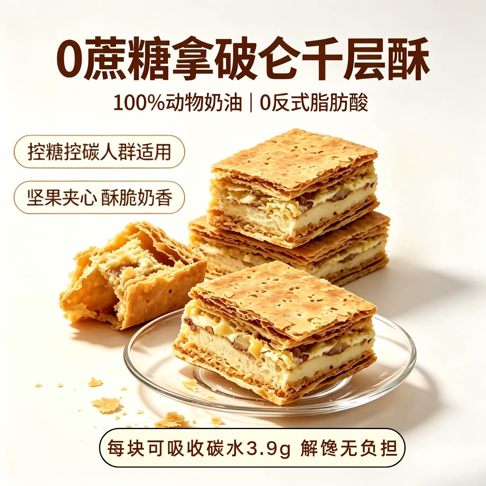 【拿破仑蛋糕】 千层酥甜品 芝芝士/奶酪蛋糕