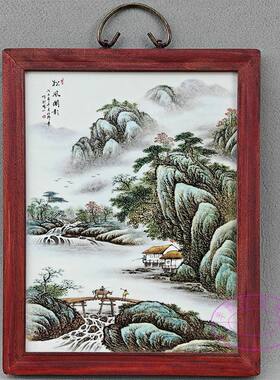 手工复古瓷画景德镇瓷板画陶瓷