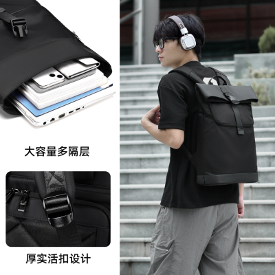 男士牛津布多层双肩包耐磨防水