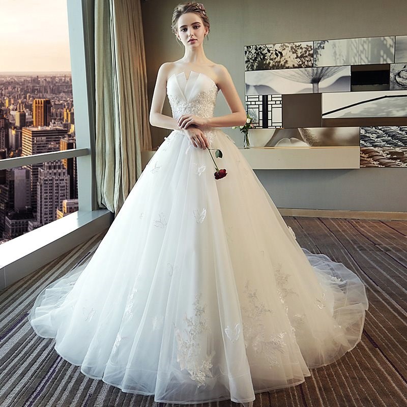 传统唯美肩带婚纱矮个子中袖甜美漂亮落地造型加长文胸情侣婚纱在类目 女装/女士精品, 婚纱/旗袍/礼服, 婚纱中 - 来自Buy2taobao.com提供专业的淘宝代购服务