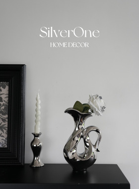 SilverOne龙吟花瓶The Loong艺术摆件法式中国风别墅陈设装饰品