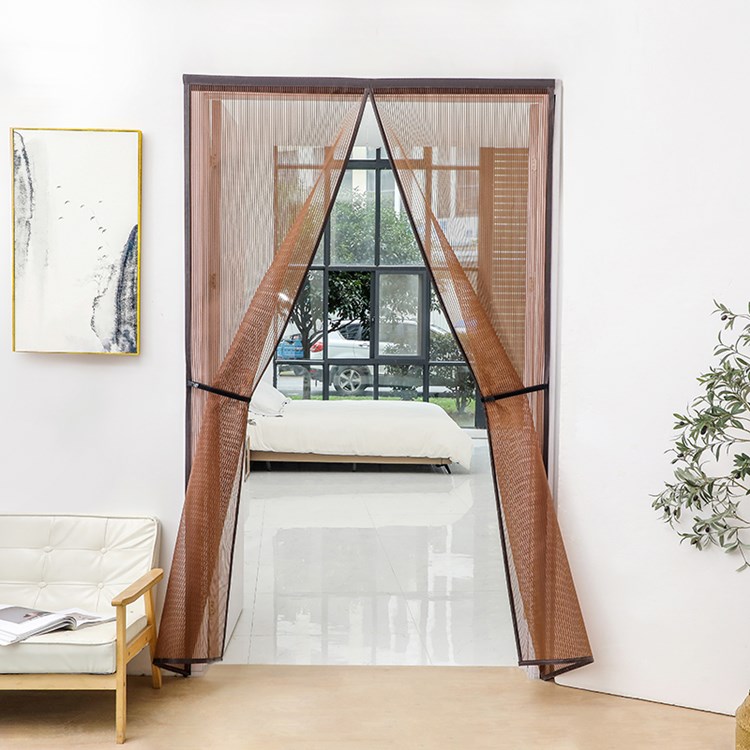 全磁条自粘防蚊纱窗魔术贴免打孔