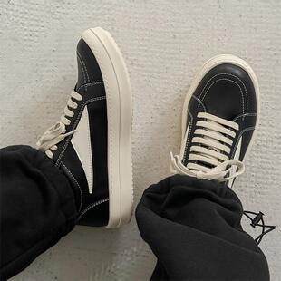 RO倒三角板鞋男女夏季休闲鞋低帮小众设计感百搭透气情侣款潮鞋子