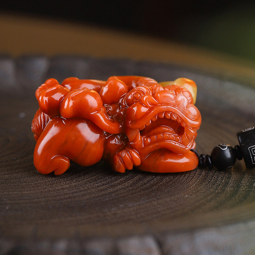 新货云南黄龙玉貔貅小手把件茄子山料貔貅把玩件男士女士玉石把玩