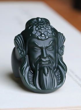 关公玉石扳指和田玉指环真品天然