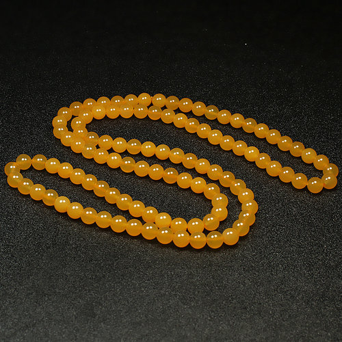 云南黄龙玉缅料108颗圆珠手链