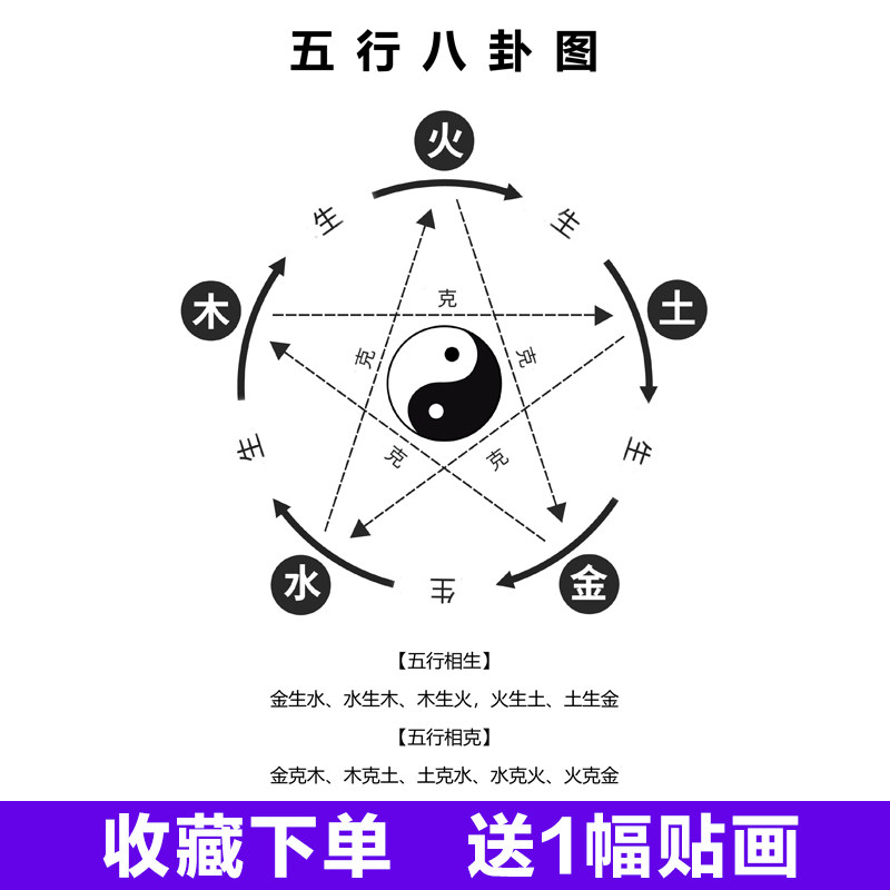 男女五行十二生肖属相婚配婚表配现代装饰画