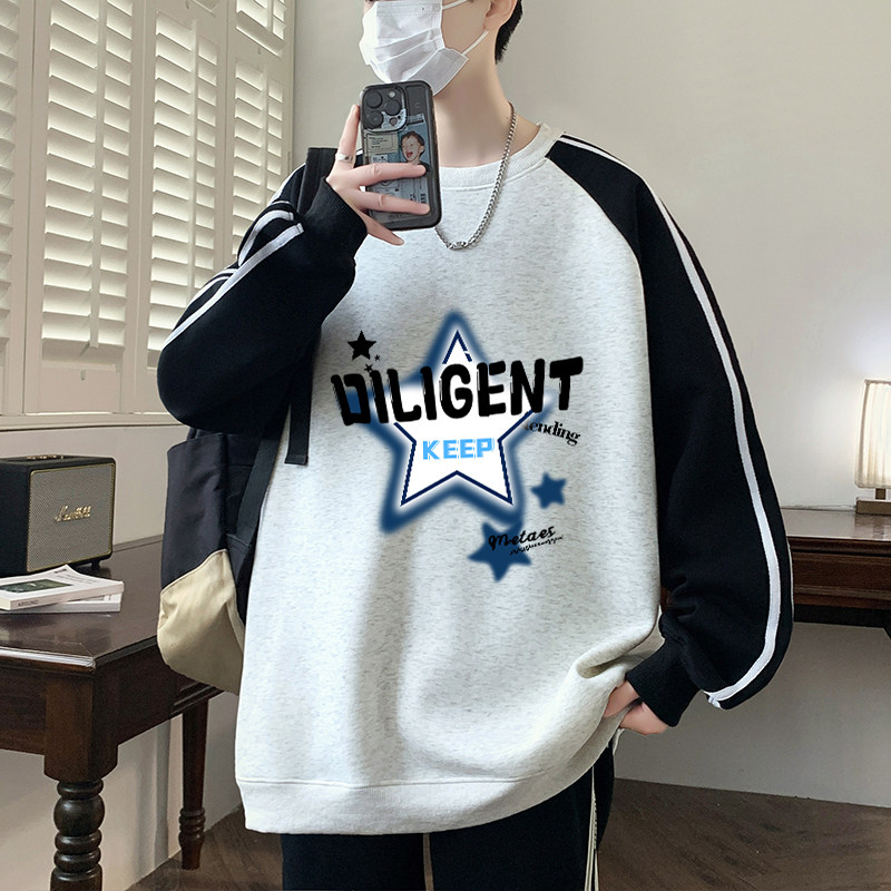 春秋圆领卫衣男童学生长袖大童潮
