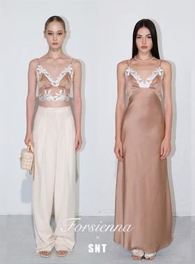 SNT【百合梦境】定制百合蕾丝花边 丝滑太妃糖色 胸衣/轻礼服裙