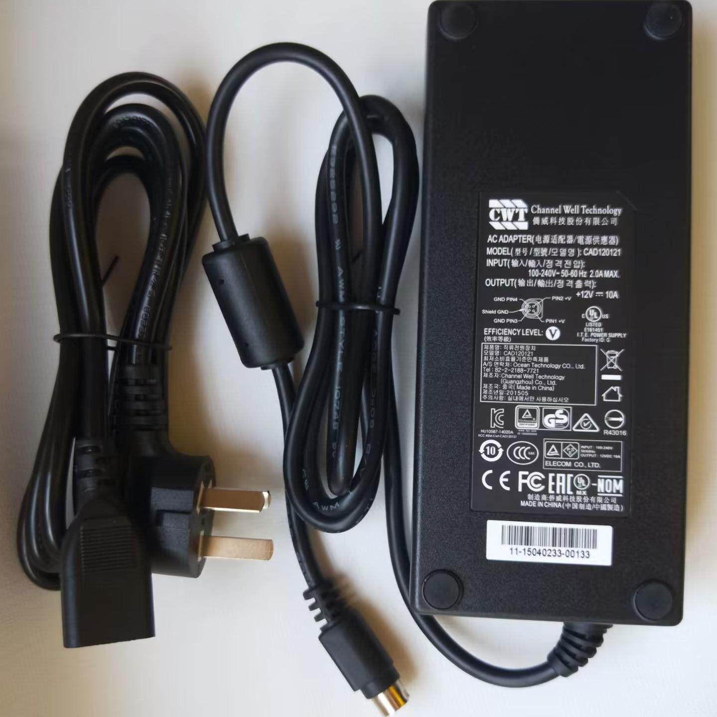 QNAP TS-453BT3 4-buy NAS威联通12V 10A扫描适配器 圆口四针 4芯