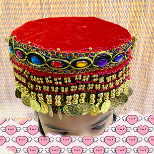 柯尔克孜族的帽子女士