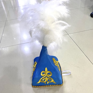 新疆哈萨克族女士帽子头饰舞蹈演出服装表演装饰头饰帽子成人儿童