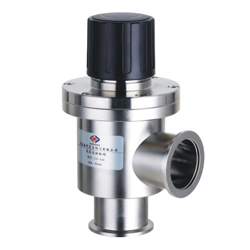 高真空手动挡板阀 GD-J10b GD-J16b GD-J25b GD-J40b 波纹管密封