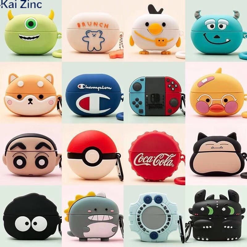 适用华强北苹果4代无线蓝牙耳机套airplus4洛达1562A蓝牙软壳卡通