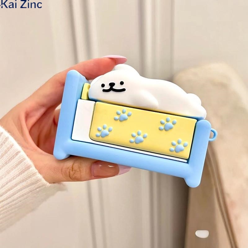 ins可爱睡觉狗狗立体airpods pro耳机壳3代保护套壳蓝牙AirPods1/2代适用苹果硅胶软壳防摔小众华强北洛达5代