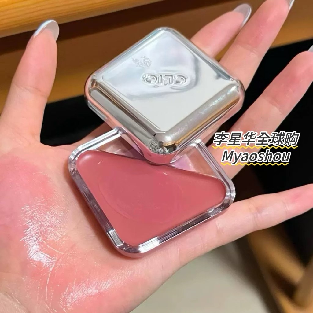 韩国clio新款焕彩小三角唇颊两用膏口红腮红膏自然水光提亮滋润女