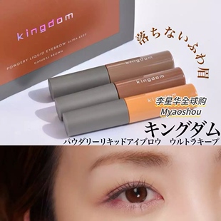 ldk推荐！日本kingdom黑龙堂彩色液体眉笔染眉膏眉粉防水自然持久