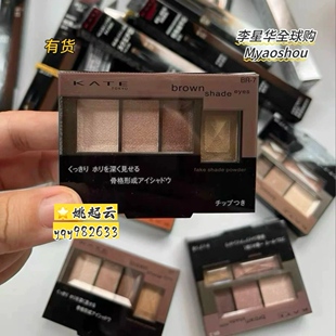 日本Kate凯朵骨干3D立体四色眼影EX-1 EX-2 BR1 BR2 BR3 BR5 BR8