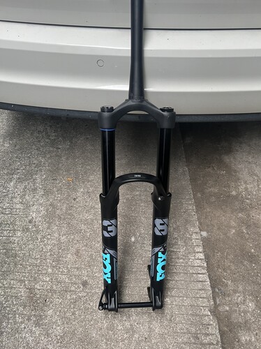 自行车气压前叉boost山地车/27.5 桶轴避震前叉36管前叉180微程