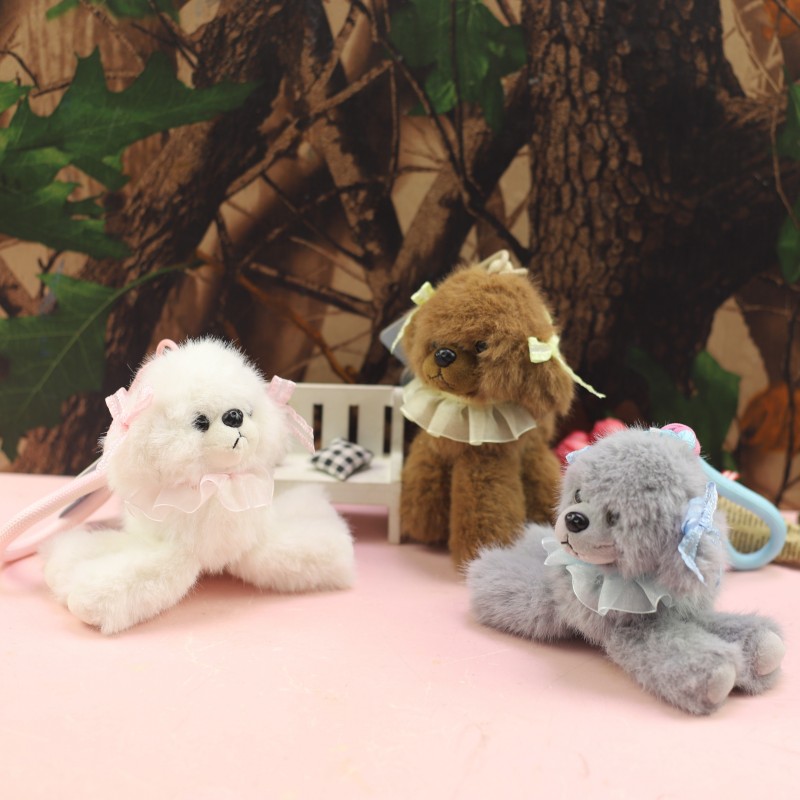 贵宾犬毛绒挂件钥匙扣包饰礼物