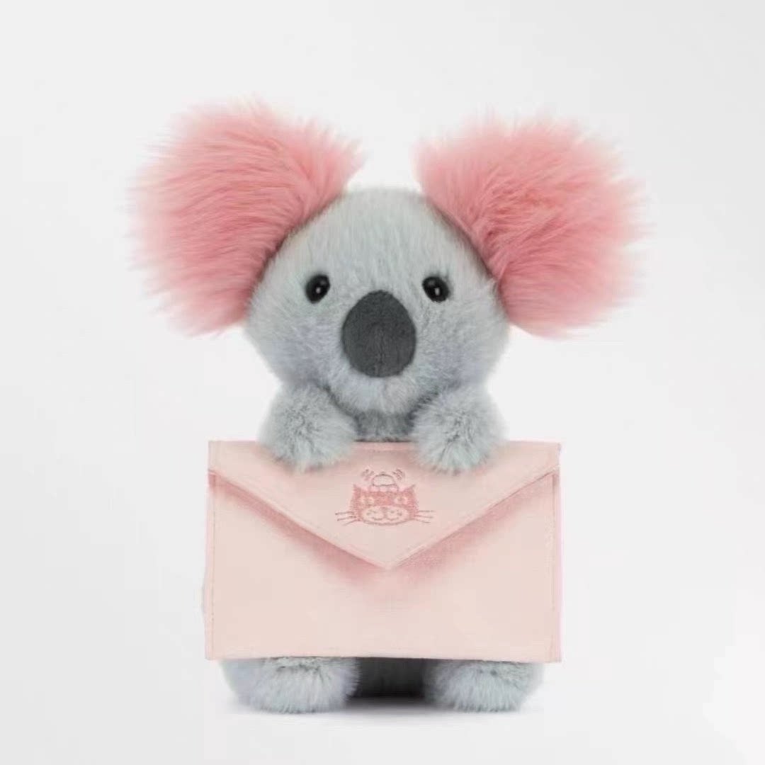 英国Jellycat萌趣情人节系列信使考拉毛绒 治愈 玩偶公仔生日礼物图片