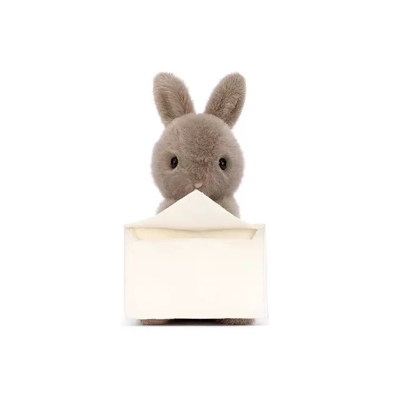 英国Jellycat信使兔子信封邦尼兔柔软可爱安抚毛绒玩具玩偶生日礼图片
