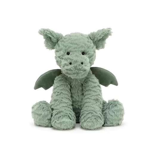 英国Jellycat波浪毛龙绿色公仔恐龙陪伴玩偶毛绒玩具生日毕业礼物