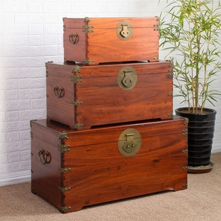 香樟木箱全樟木衣箱储物箱陪嫁樟木箱实木字画箱妆嫁樟木箱子底座