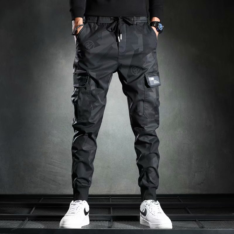 迷彩裤男夏季耐磨工地干活衣服多口袋工装裤宽松工作服男装劳保裤