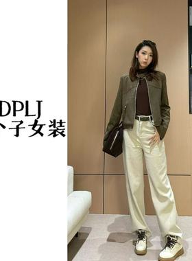 2025年直筒牛仔裤女士秋季宽松垂感阔腿休闲裤子纯棉长裤AM25919