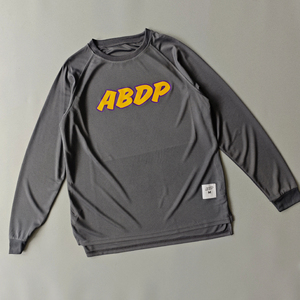 ABDP美式长袖投篮服T恤前短后长开叉街头篮球运动插肩圆领宽松