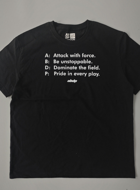 ABDP美式夏季圆领短袖运动街头休闲宽松T恤复古印花250克棉质重磅