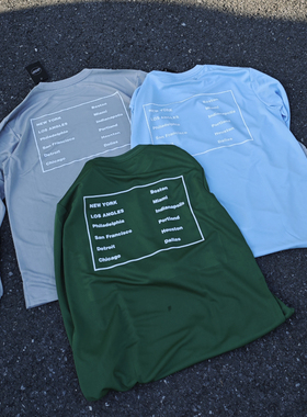 ABDP美式男士宽松长袖训练服宽松套头圆领运动休闲健身印花投篮服