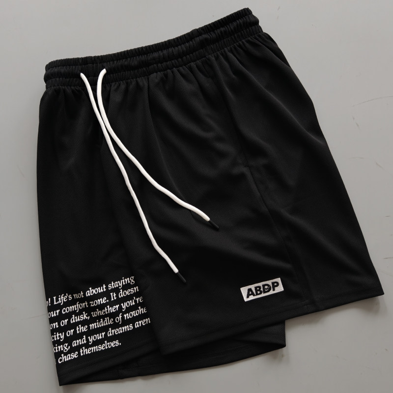 ABDP夏季美式男士篮球街头休闲运动短裤不过膝刺绣印花4分针织裤,运动服/休闲服装,运动中长裤／短裤,淘宝优惠券,粉丝福利购,淘宝优惠卷