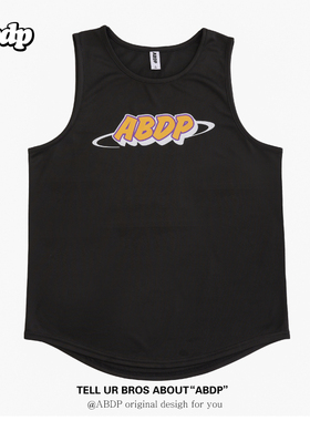 ABDP美式夏季篮球运动印花背心无袖宽松窄肩训练街头休闲跑步健身