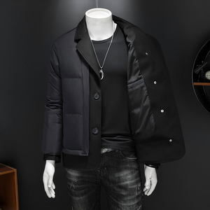 假模图-男士标90白鸭绒短款保暖羽绒服T2436P330图片