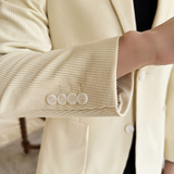 灯芯绒款2025年男士休闲西服修身西装纯色单西外套DX6948P165，男装西服套装，电商D216