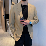 模特图-男士休闲西服韩版修身西装单西外套F6923P165，男装西服套装，电商D216
