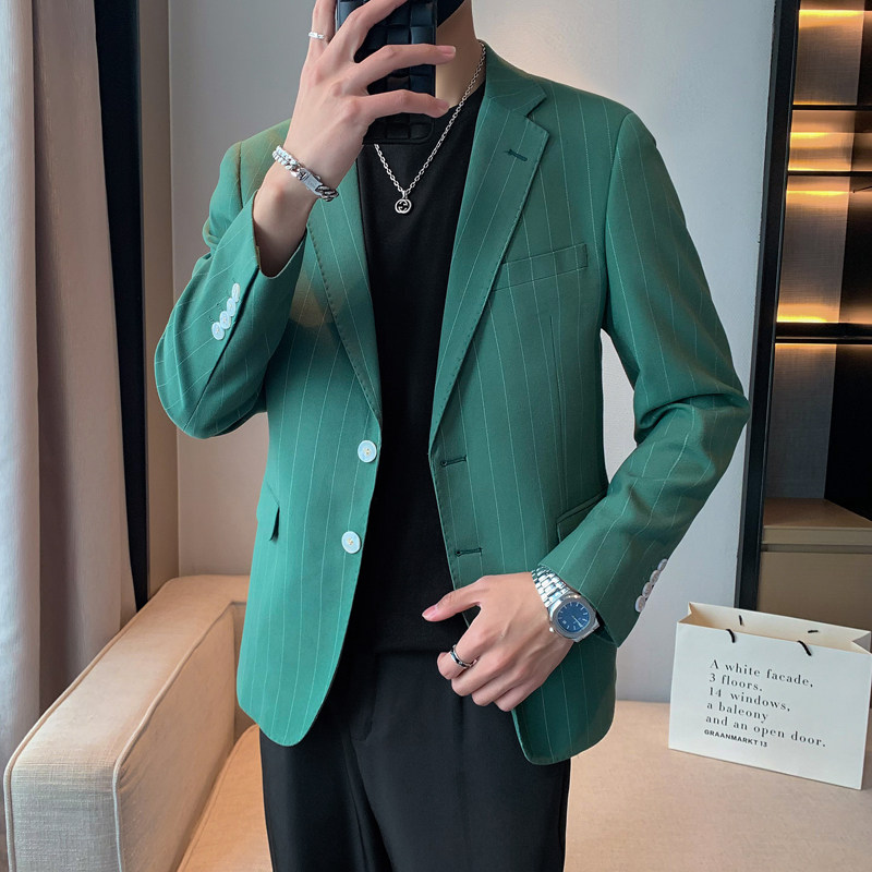 模特图-男士休闲西服韩版修身西装单西外套F6926P165,男装西服套装,电商D216