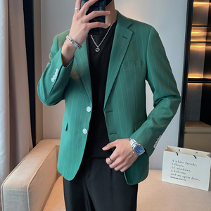 模特图-男士休闲西服韩版修身西装单西外套F6926P165图片