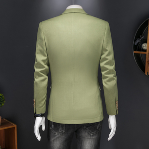 半里布2025男士休闲西服韩版修身西装单西外套DX6942P175图片