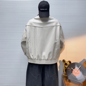 架子图-新标90白鸭绒男士宽松短款皮衣羽绒服75536P330图片