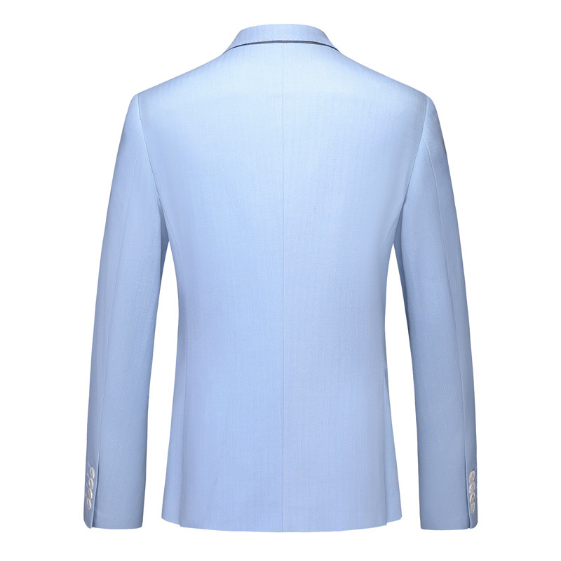 镂空图男士休闲西服套装三件套时尚修身礼服条纹西装SJT6931P300,男装西服套装,电商D216