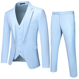 M-6XL外贸西服套装三件套一粒扣松紧腰男士西装7001P190，男装西服套装，电商D216