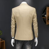 镂空图2025新款男士休闲西服时尚修身西装单西外套DX6923P165，男装西服套装，电商D216