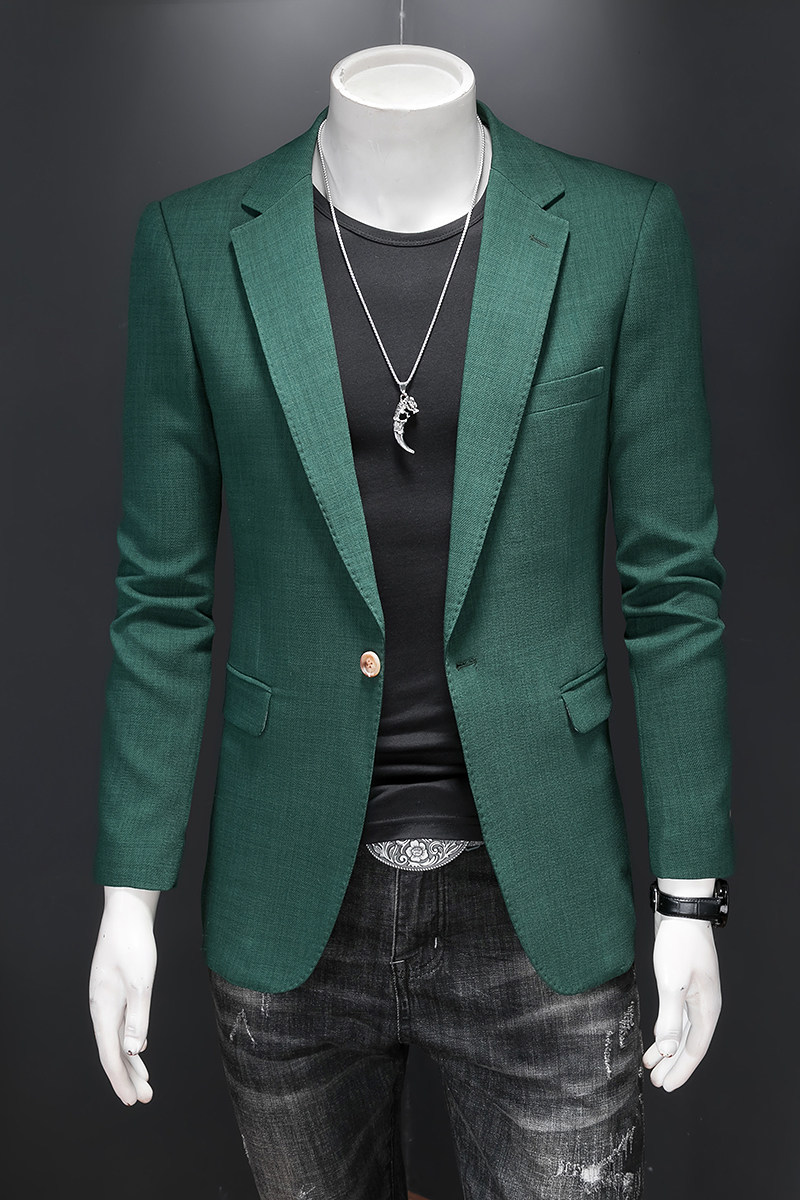 半里布2025男士休闲西服韩版修身西装单西外套DX6944P175,男装西服套装,电商D216