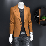 镂空图2025新款男士休闲西服时尚修身西装单西外套DX6933P165，男装西服套装，电商D216