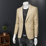 镂空图2025新款男士休闲西服时尚修身西装单西外套DX6923P165，男装西服套装，电商D216